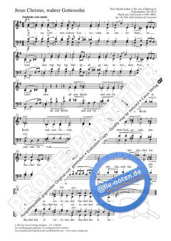 Jesus Christus, wahrer Gottessohn G-Dur op. 132 (Carl Loewe) 