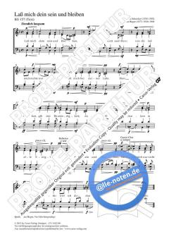 Laß mich dein sein und bleiben von Max Reger (Download) 