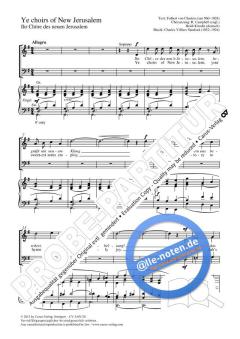 Ye choirs of New Jerusalem (Charles Villiers Stanford) 