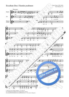 Exsultate Deo C-Dur (1628) von Johann Crüger (Download) 
