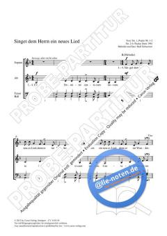 Singet dem Herrn ein neues Lied F-Dur (1971) von Rolf Schweizer (Download) 