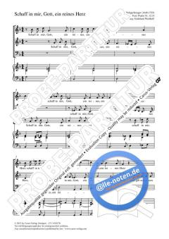 Schaff in mir, Gott, ein reines Herz dorisch von Johann Philipp Krieger (Download) 