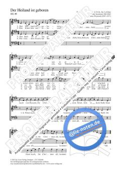 Der Heiland ist geboren E-Dur von Johannes Weyrauch (Download) 