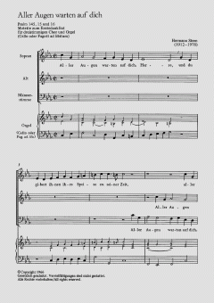 Aller Augen warten auf dich von Hermann Stern (Download) 