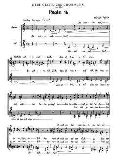 Bewahre mich, Gott, denn ich traue auf (Herbert Peter) 