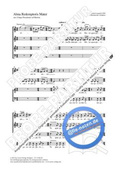 Alma redemptoris mater a-Moll von Heinz Martin Lonquich (Download) 
