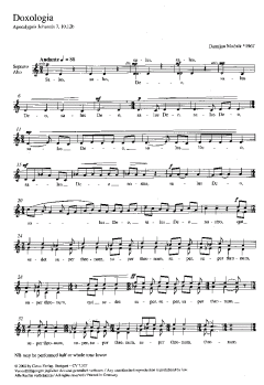 Doxologia von Damijan Mocnik (Download) 