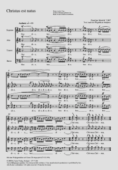 Christus est natus von Damijan Mocnik (Download) 