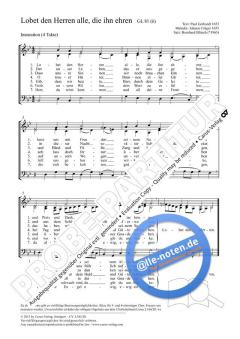 Lobet den Herren, alle, die ihn ehren B-Dur von Bernhard Blitsch (Download) 