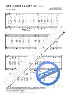 Lobet den Herren, alle, die ihn ehren B-Dur von Bernhard Blitsch (Download) 