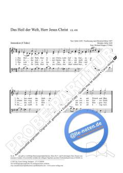 Das Heil der Welt, Herr Jesus Christ (Michael Hoppe) 