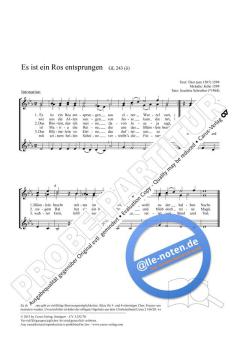 Es ist ein Ros entsprungen Es-Dur (2012) von Joachim Schreiber (Download) 
