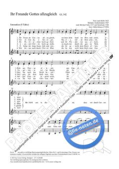 Ihr Freunde Gottes allzugleich Es-Dur (2012) von Odilo Klasen (Download) 