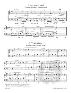 Leichte Klavierstücke und Tänze von Bedrich Smetana 