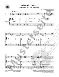 Walzer op.39,15 von Johannes Brahms 