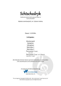 Schtschedryk von Mykola Leontowytsch 