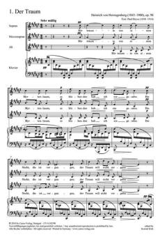6 Mädchenlieder op. 98 von Heinrich von Herzogenberg (Download) 