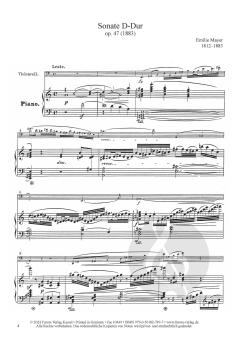 Sonate D-Dur op. 47 von Emilie Mayer 