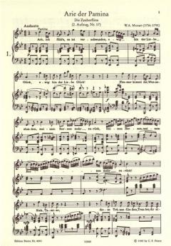 6 berühmte Opern-Arien für Sopran von Wolfgang Amadeus Mozart 