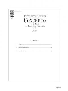 Concerto in e Minor op. 11 von Frédéric Chopin 