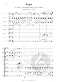 Adagio aus dem Klarinettenkonzert in A für Klarinette und Orchester von Wolfgang Amadeus Mozart 