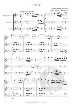 6 Trios brillants et faciles op.2 von Nicolas-Albert Schaffner 