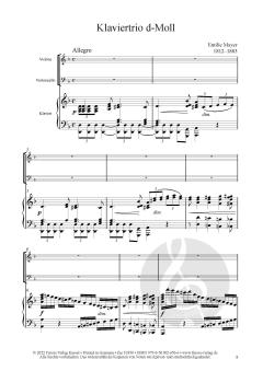 Klaviertrio d-Moll von Emilie Mayer 