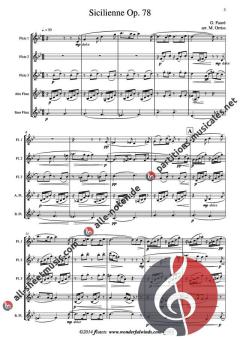 Sicilienne von Gabriel Fauré (Download) 