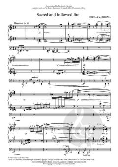 Sacred and hallowed fire von Cecilia McDowall (Download) 