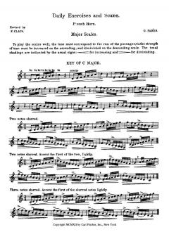 Daily Exercises And Scales For French Horn von Gabriel Pares im Alle Noten Shop kaufen