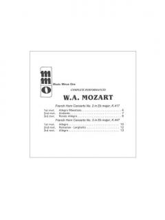 Horn Concerto No. 2 in Eb Major K. 417 - Horn Concerto No. 3 in Eb Major K. 447 von Wolfgang Amadeus Mozart im Alle Noten Shop kaufen