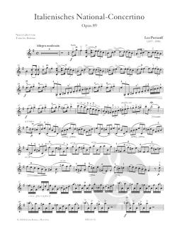 Italienisches National-Concertino G-Dur op. 89 von Leo Portnoff 