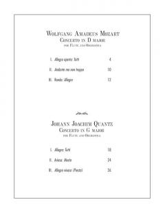 Mozart: Flute Concerto in D major - Quantz: Flute Concerto in G major 