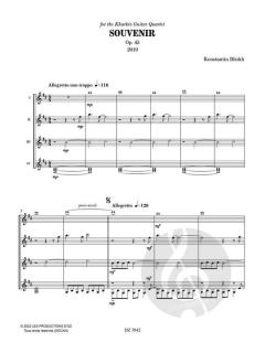 Souvenir op. 45 von Konstantin Bliokh 