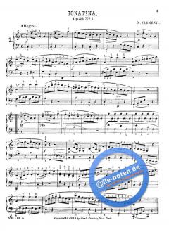 Six Sonatinas, Op. 36 for Piano von Muzio Clementi 