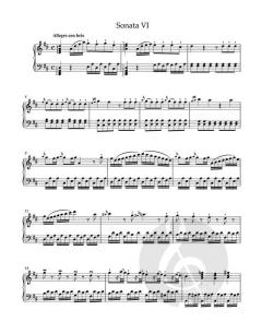 6 leichte Sonaten für Clavier von Josef Myslivecek (Download) 