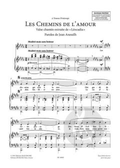 Les Chemins de l'amour von Francis Poulenc 