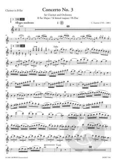 Konzert Nr. 3 in B-Dur für Klarinette und Orchester 