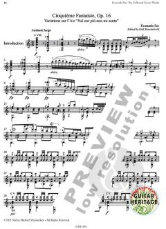 Collected Works for Guitar 5 von Fernando Sor (Download) 
