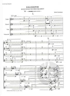 Urbilder - Blossoming - Kalligraphie - O Mensch, bewein' dein' Sünde groß von Toshio Hosokawa (Download) 
