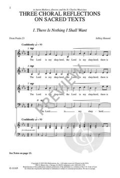 3 Choral Reflections on Sacred Texts von Jeffery Honore 