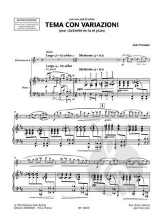 Tema con variazioni von Jean Françaix 