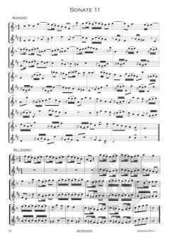 12 Sonaten Band 3: Sonaten 9-12 von Giuseppe Sammartini 