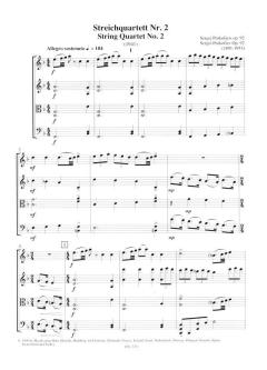 Streichquartett Nr. 2 auf kabardinische Themen op. 92 von Sergei Prokofjew 