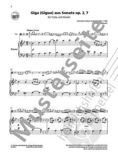 Giga (Gigue) aus Sonate op. 2 Nr. 7 von Francesco Maria Veracini 