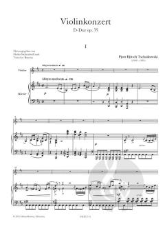 Violinkonzert D-Dur op. 35 von Peter Iljitsch Tschaikowsky 