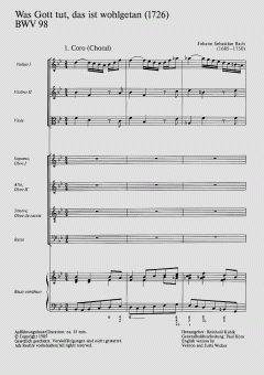 Was Gott tut, das ist wohlgetan (I) von Johann Sebastian Bach 