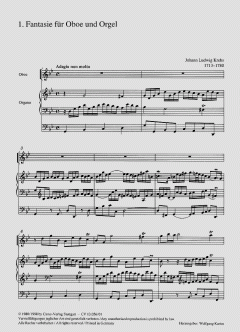 Krebs: Drei Fantasien von Johann Ludwig Krebs 