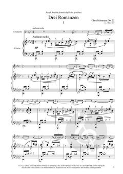 Drei Romanzen op. 22 von Clara Schumann 