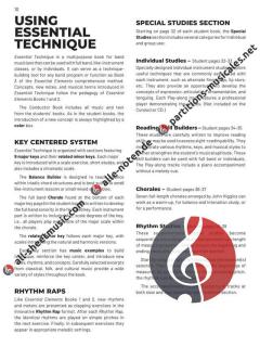 Essential Technique for Band 3 - Cond. Score 